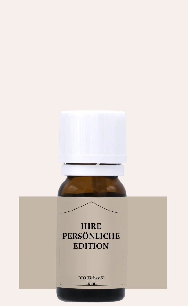 Ihre persönliche Edition - BIO Zirbenöl 10ml - 100% naturrein - Ätherisches Öl aus schonender Wasserdampfdestillation